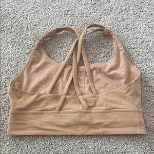 lululemon athletica Women’s Tan Strappy Sports Bra size 8